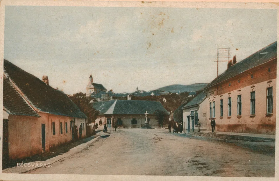 A pécsváradi Kossuth Lajos utca az 1930-as években