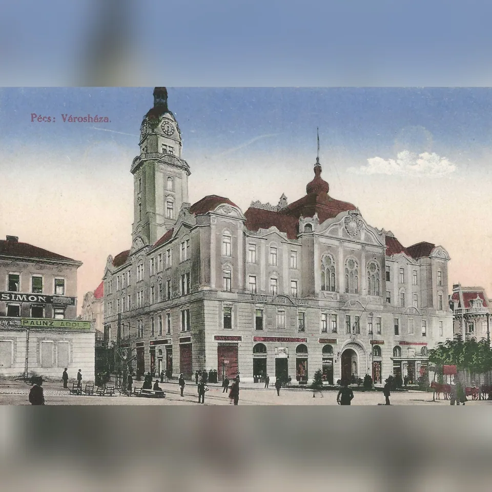 A pécsi városháza az 1920-as években