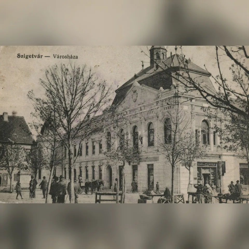 A szigetvári városháza az 1920-as években