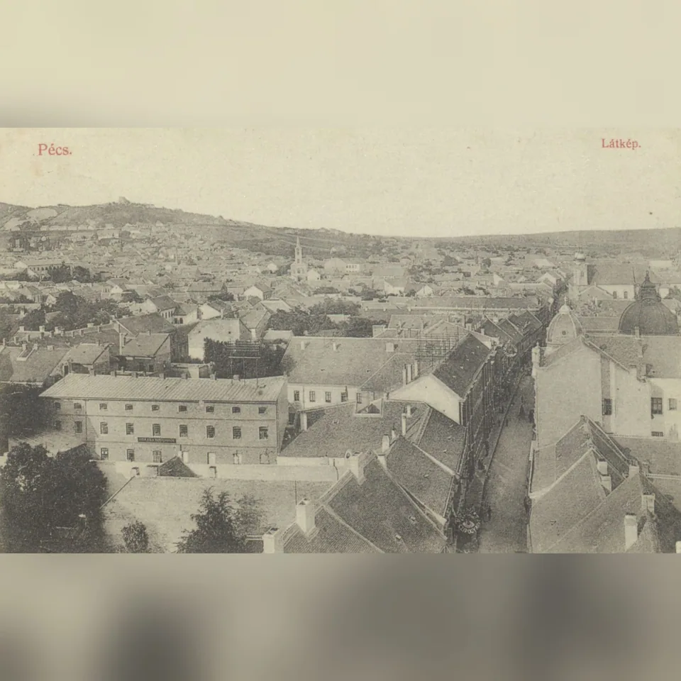 Pécs keleti városrésze az 1900-as évek elején