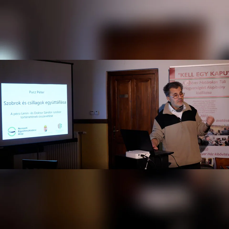 Pucz Péter: Szobrok és csillagok együttállása. A pécsi Lenin- és Doktor Sándor-szobor történetének összevetése – konferencia-előadás (videó)