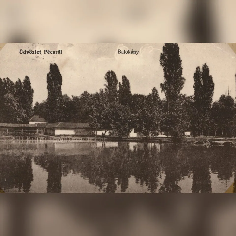 A Balokány 1968 körül, korabeli képeslapon