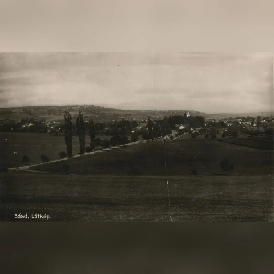 Sásd látképe a két világháború közötti időszakban (1920-as évek vége, 1930-as évek eleje)